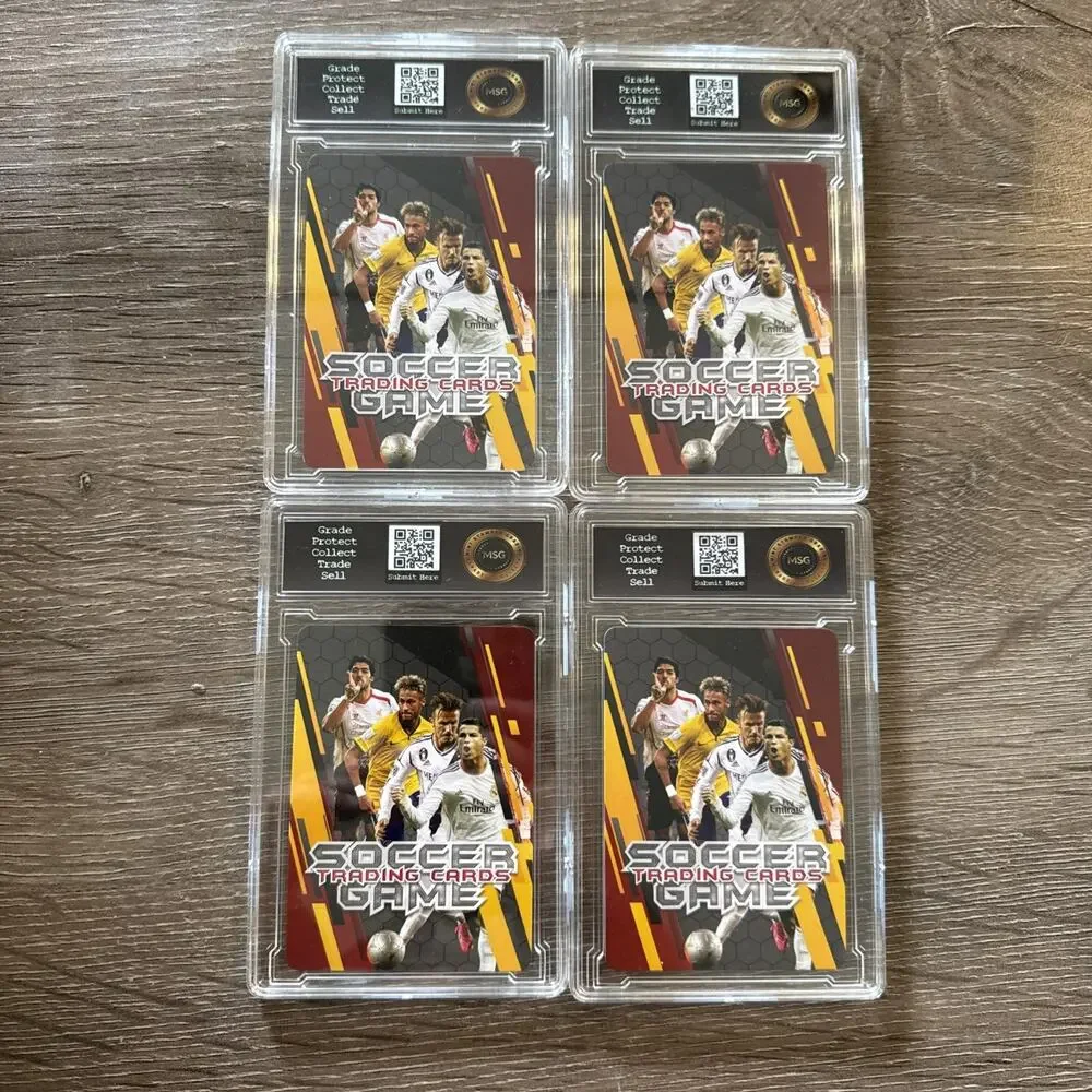 Ronaldo Nazario, Ricardo Kaka, Pele & Neymar Jr. 2024 Soccer TCG Graded 10